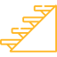 Icône escalier à pas japonais